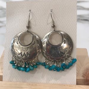 Carolyn Pollock Sterling Turquoise Earrings